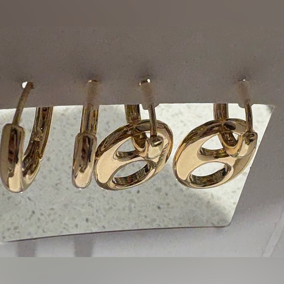 NWT House of Harlow 1960 Gold Earrings Duo - Picture 3 of 5